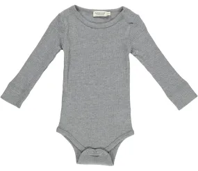 Plain body lange mouwen - Grey melange - MarMar Copenhagen