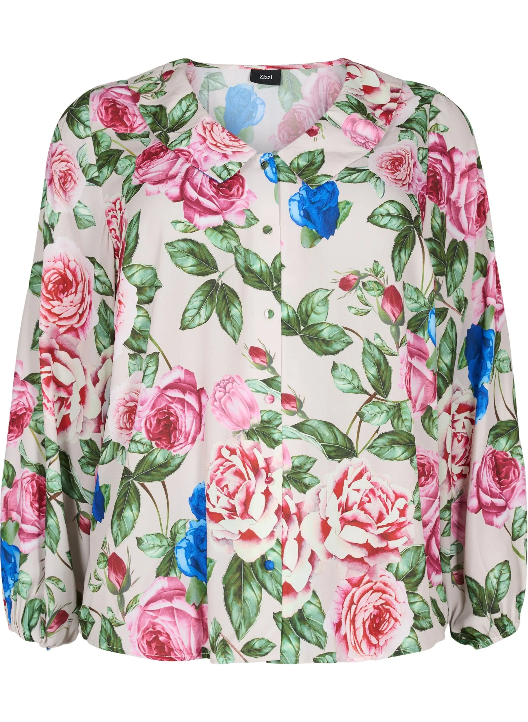 Zizzi Ruby Floral 3/4 Sleeved Blouse